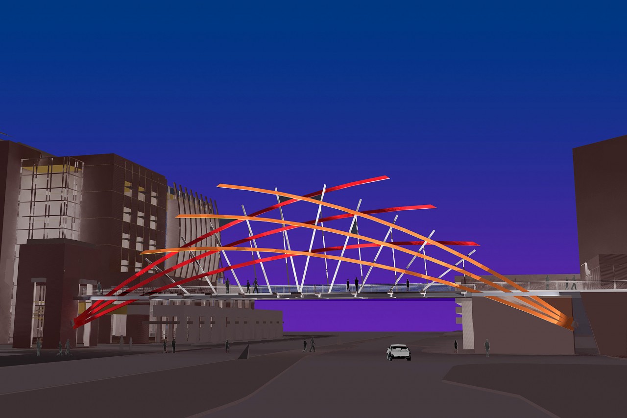 Pedestrian Bridge, Las Vegas, Nevada | Image 1 | Ed Carpenter, Artist