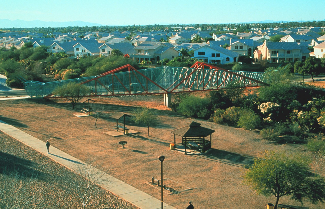 Grasshopper Pedestrian Bridge, Pheonix, Arizona | Image 1 | Ed Carpenter, Artist