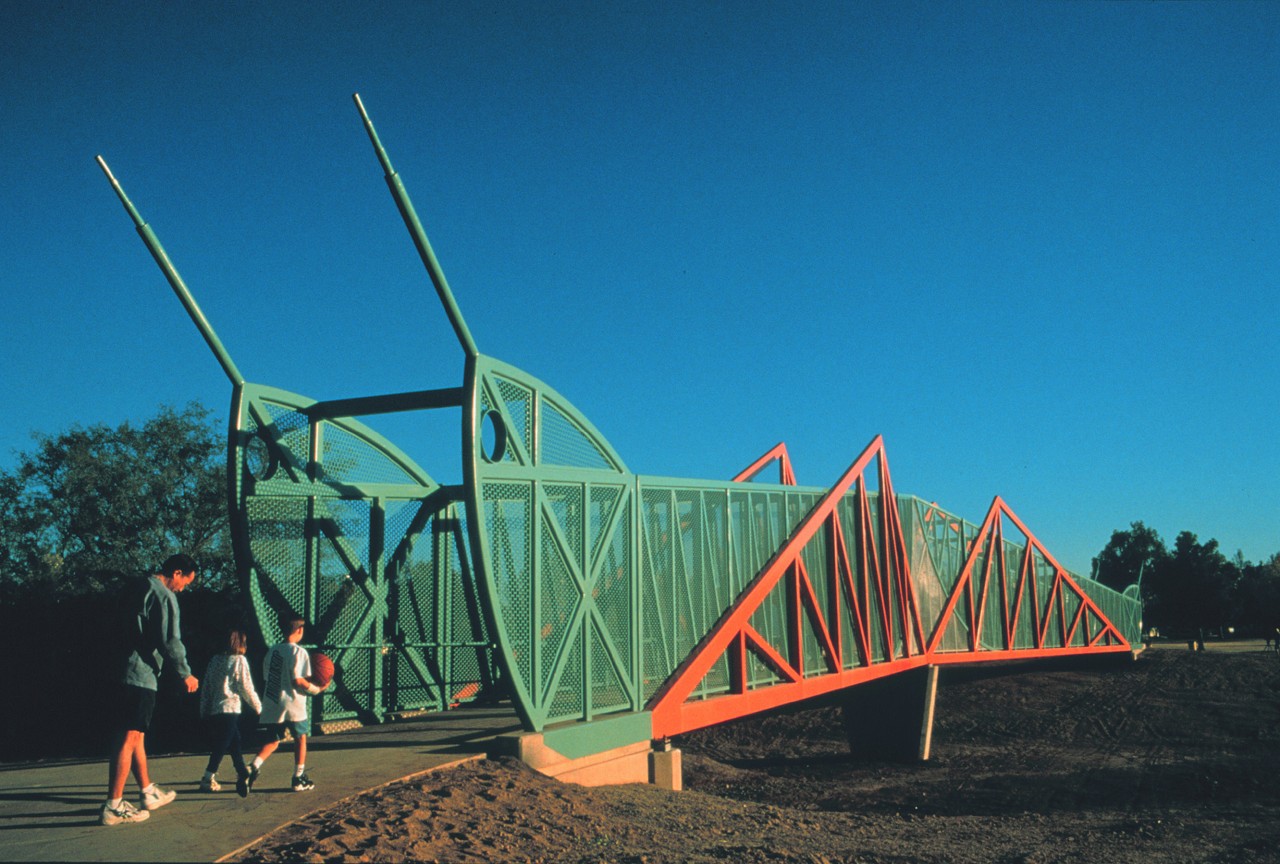 Grasshopper Pedestrian Bridge, Pheonix, Arizona | Image 2 | Ed Carpenter, Artist