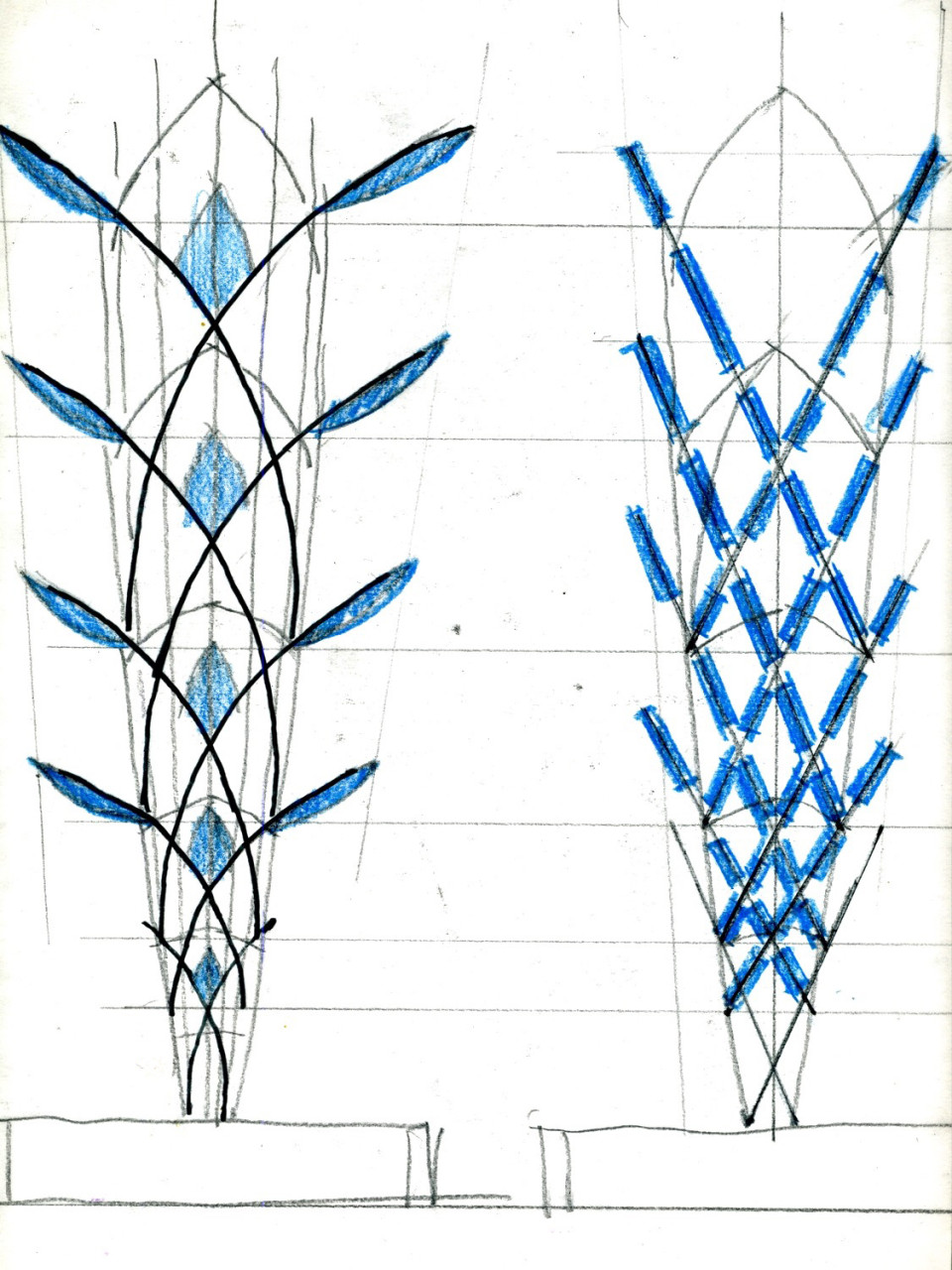 Ed Carpenter’s initial sketches of Mesaflora light rail sculpture. The blossoming of the City of Mesa itself is implicit in this metaphor. | Image 9 | Ed Carpenter, Artist